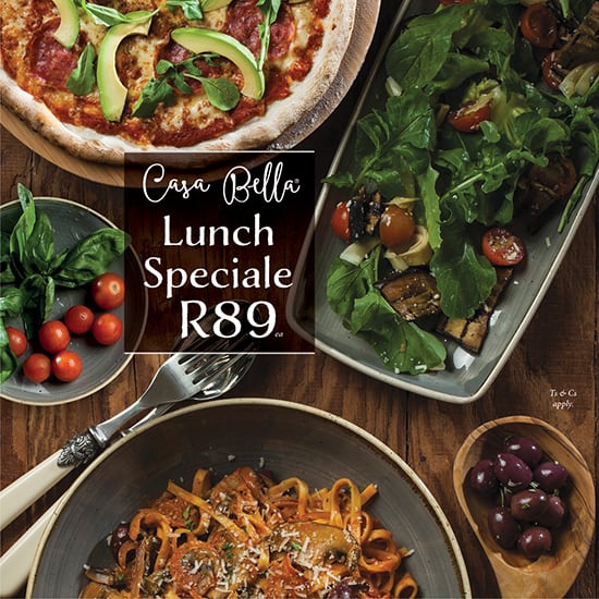 Casa Bella Lunch Offer mobile banner image