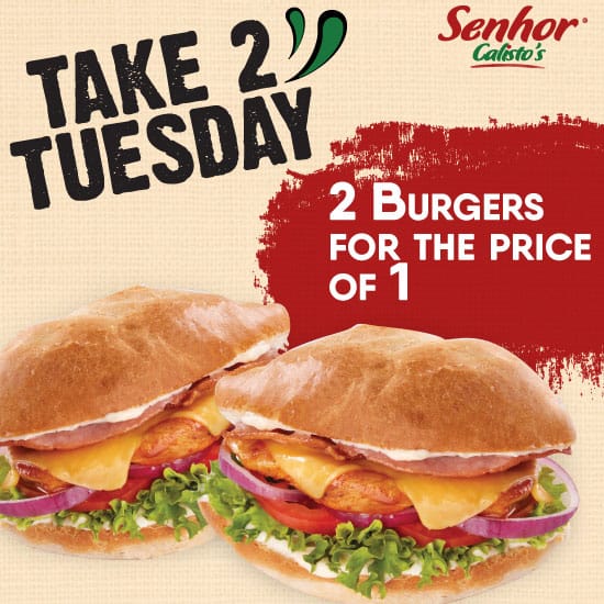 Take 2 Tuesday offer at Senhor Calisto's slider image