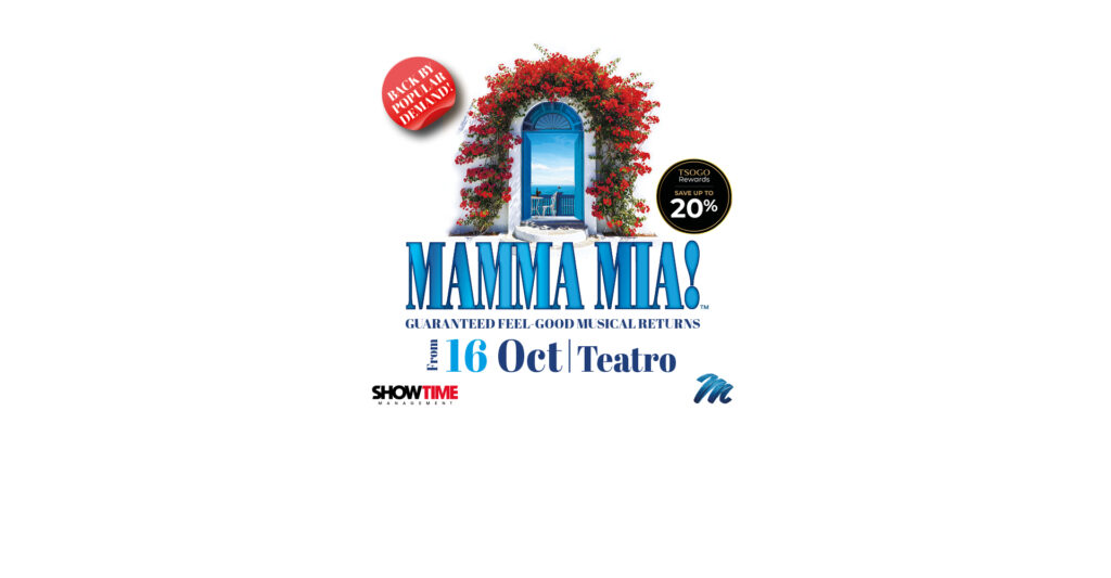 Here we go again! MAMMA MIA! returns to South Africa, packed with ABBA hits like Dancing Queen and Super Trouper.