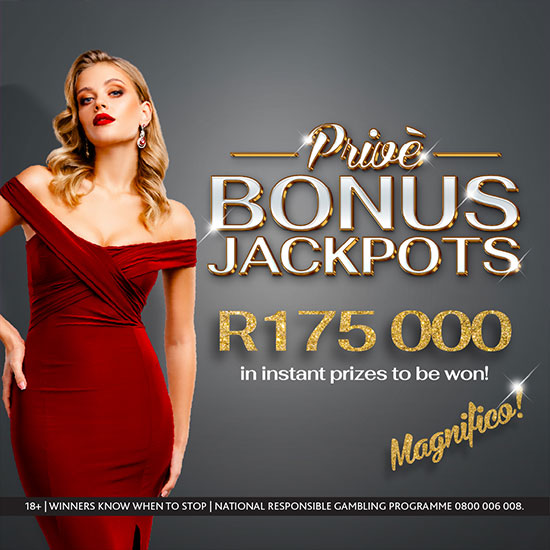 Prive Bonus Jackpots!